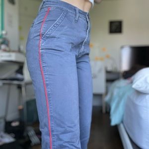 Straight leg high rise pants from Abercrombie
